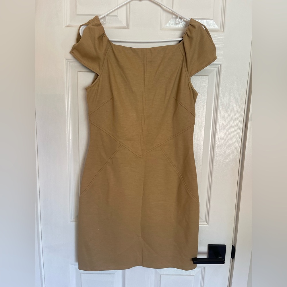 DVF Elegant Tan Dress